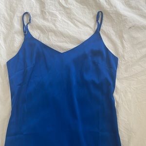 Satin midi slip dress, size xs